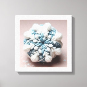Toile Flocon de neige en coton
