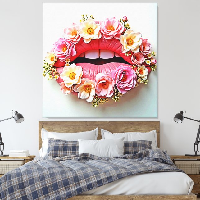 Toile Floral Lips Artistry (Insitu(Chambre))