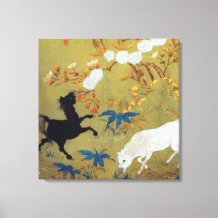 Toile Flores vintages de foin japonais et de cerises