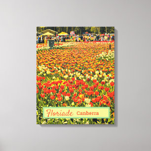 Toile Floriade Canberra Australie festival de fleurs tul