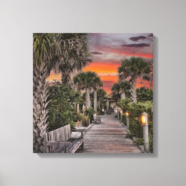 Toile Floride Anna Marie Sunset (Recto)