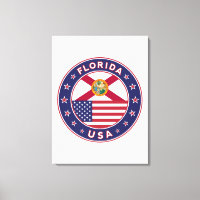 Floride, poster, toile, portrait