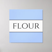 FLOUR Vintage Vibe Amusant Bleu clair Bleu Blancs