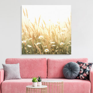 Toile Flower Scenery Wall Art |Peaceful Nature Landscape