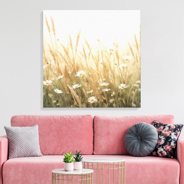 Toile Flower Scenery Wall Art |Peaceful Nature Landscape (Insitu(Salon))