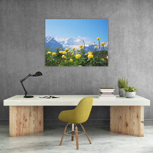 Toile Flowers (homonymie)   Eiger Monch Swiss Alps