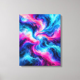 Toile Flux chromatique – Rêves électriques