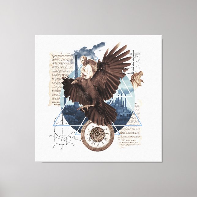 Toile Flying Eagle avec plusieurs autres éléments collag (Recto)