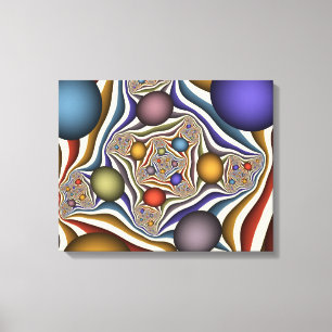 Toile Flying Up, Colorful, Modern, Art Fractal Abstrait