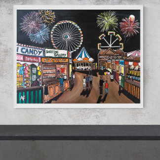 Toile Foire de nuit de Alfred Fox
