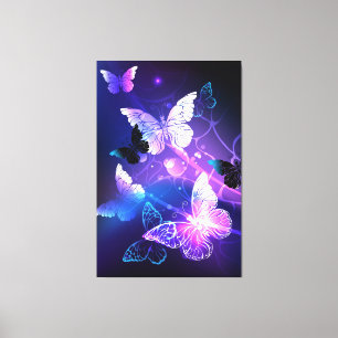 Toile Fond avec papillons de nuit