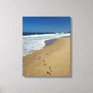 Toile Footprints On Beach, Mabibi, Thongaland