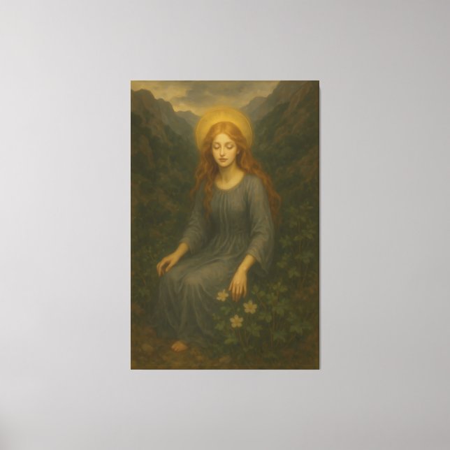 Toile Forest Angel – Divine Light Portrait (Recto)