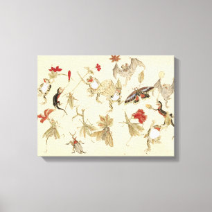 Toile Forêt Dansante De Grenouilles Par Kawanabe Kyosai 