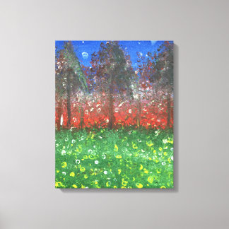 Toile Forêt de minuit