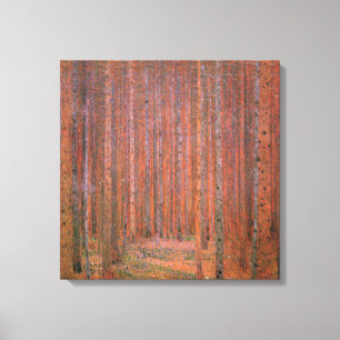 Toile Forêt de sapins (par Gustav Klimt)