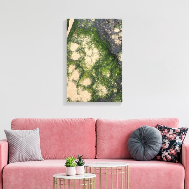 Toile Formation rocheuse de grès avec de la mousse émera (Insitu(Salon))