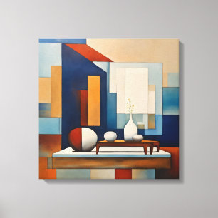 Toile Formes géométriques Art moderne coloré enveloppé C