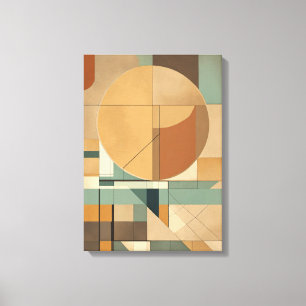 Toile Formes géométriques Art moderne coloré enveloppé C