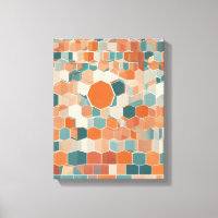 Formes géométriques Art moderne coloré enveloppé C