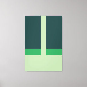 Toile Formes géométriques Couleurs Abstraites Art Vert