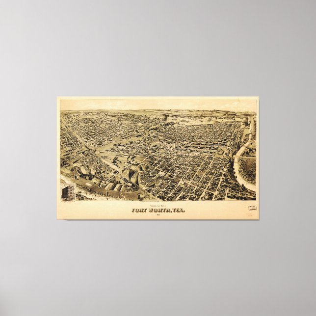 Toile Fort Worth, Texas (1891) (Recto)