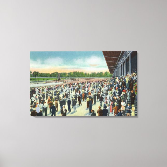 Toile Foules à Saratoga Race Track & Clubhouse (Recto)