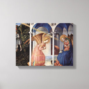 Toile Fra Angelico - Scène : Annonciation
