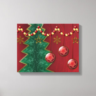 Toile Fractal Celebration Christmas Canvas Imprimer