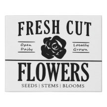 Toile fraiche Fleurs Coupées