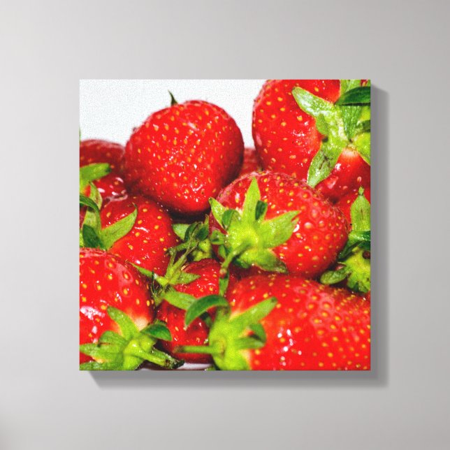 Toile Fraises délicieuses (Recto)