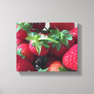 Toile Fraises sucrées