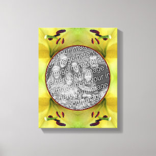 Toile Frame Lily Jaune Créez votre propre photo