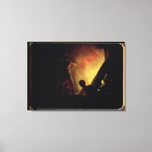 Toile Francisco Jose de Goya y Lucientes le Pyre, c.1
