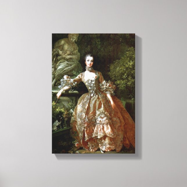 Toile Francois Boucher - Madame de Pompadour (Recto)
