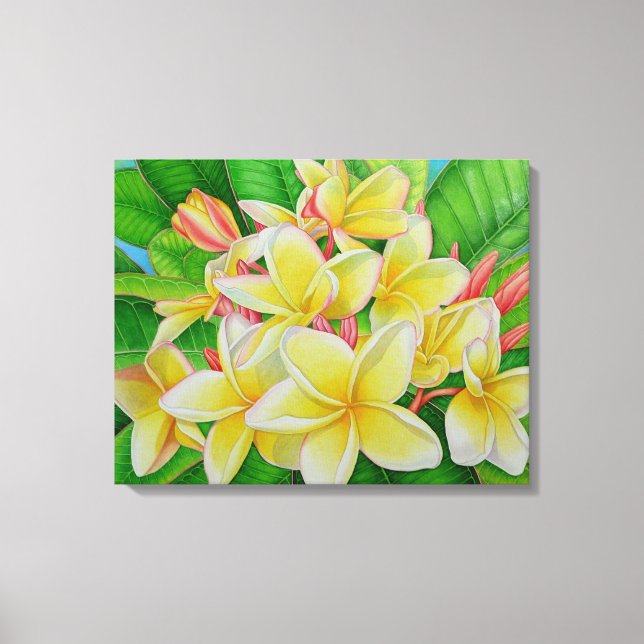 Toile Frangipani hawaïen (Recto)