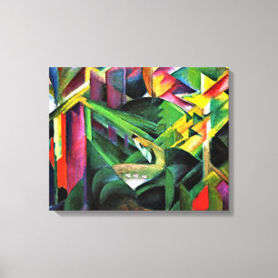 Toile Franz Marc - Cerf dans un jardin de monastères