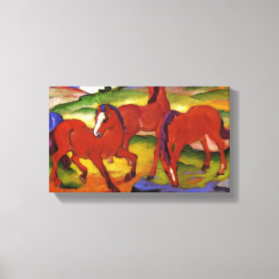 Toile Franz Marc Chevaux de pâturage