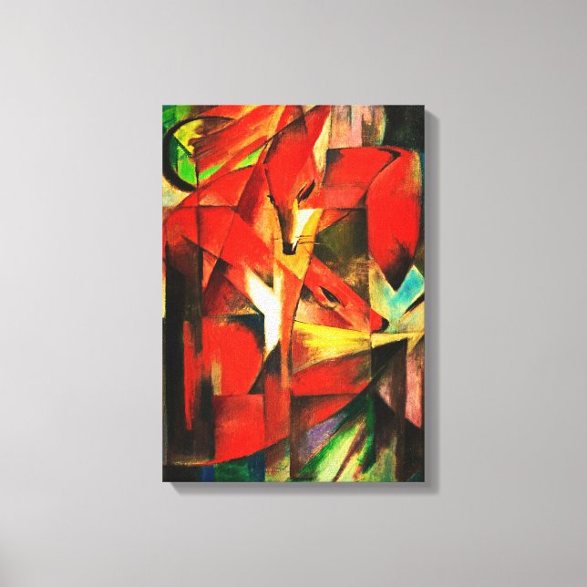 Toile Franz Marc Les Renards Red Fox Expressionnisme all (Recto)