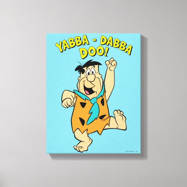 Toile Fred Flintstone Yabba-Dabba Doo ! (Recto)