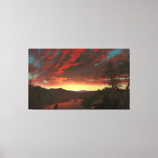 Toile FREDERIC E. CHURCH Twilight in the Wilderness 1860 (Recto)