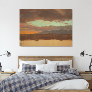 Toile Frederic Edwin Church - Coucher de soleil sur les
