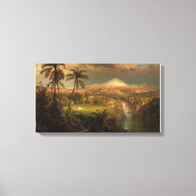 Toile Frederic Edwin Church_Douche de passage dans le tr (Recto)