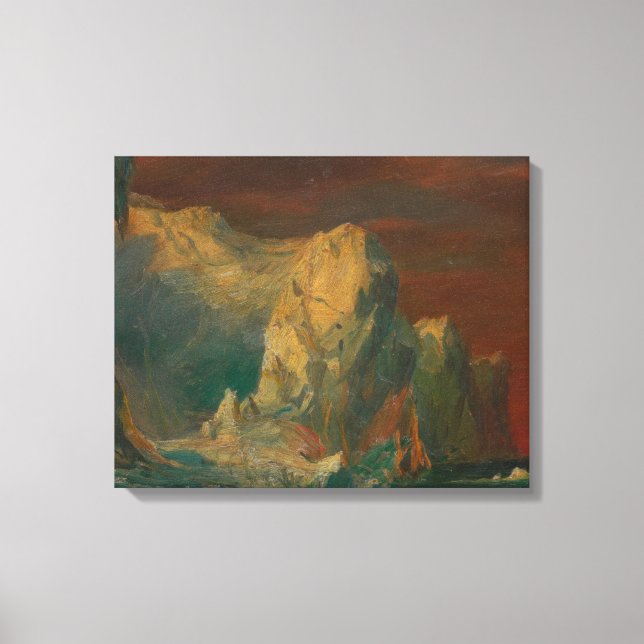 Toile Frederic Edwin Church - Fantaisie d'iceberg (Recto)