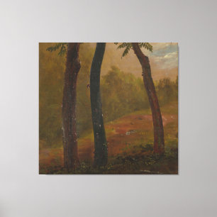 Toile Frederic Edwin Church - Scène boisée