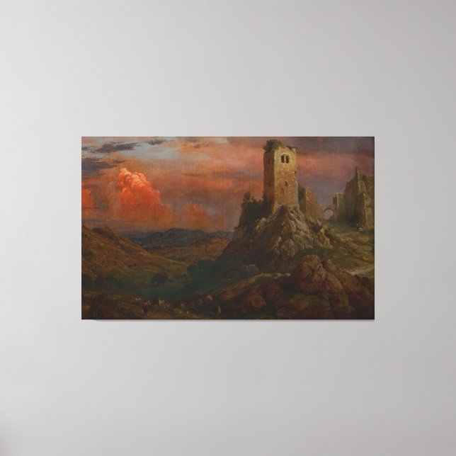 Toile Frederic Edwin Church - Watch Tower in Italy (Recto)