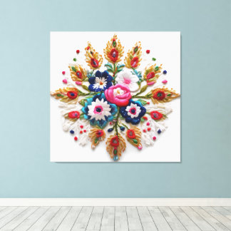 Toile Fréquences florales de grâce - Un cadeau parfait p