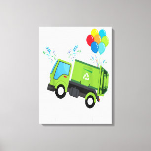 Toile Frère De L'Anniversaire Garbage Truck Cadeau