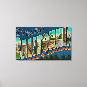 Toile Fresno, la Californie - grandes scènes 2 de lettr