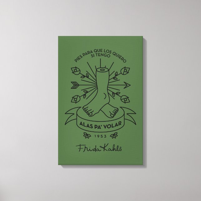 Toile Frida Kahlo | Ailes à voler (Recto)